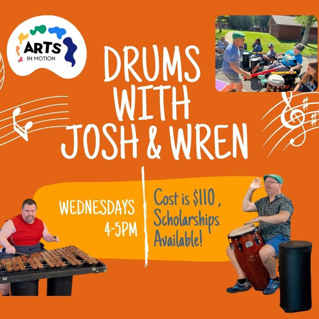 Drums with Josh and Wren graphic