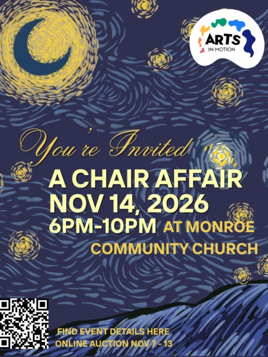 poster graphic for chair affair 2026 